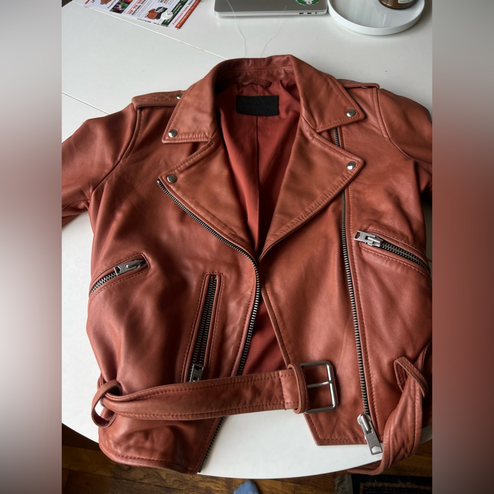 All Saints Balfern Leather Biker Jacket